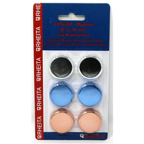Magnete metallic rund 6ST RHEITA 1030-9 30mm D.