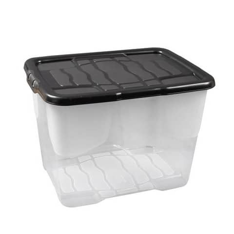 Ablagebox XW199 transparent/schwarz STRATA 2001990110 XW199 10 Liter
