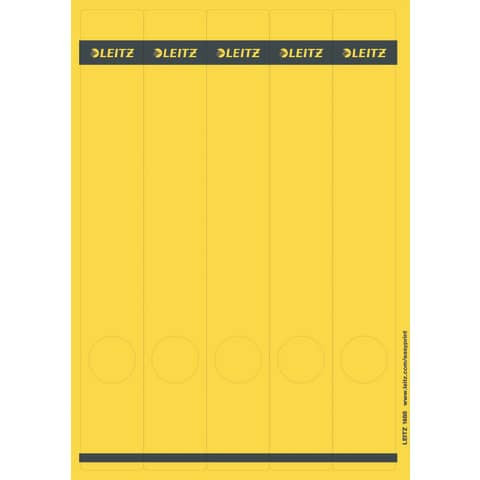 Rückenschild lang schmal gelb LEITZ 16880015 SK 25x5ST