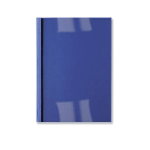 Thermomappe Lederoptik - A4, 4 mm/40 Blatt, blau, 100 Stück