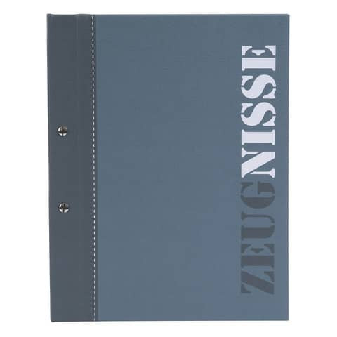 Zeugnismappe A4 2-colored blau GOLDBUCH 36 114 inkl. 10 Hüllen