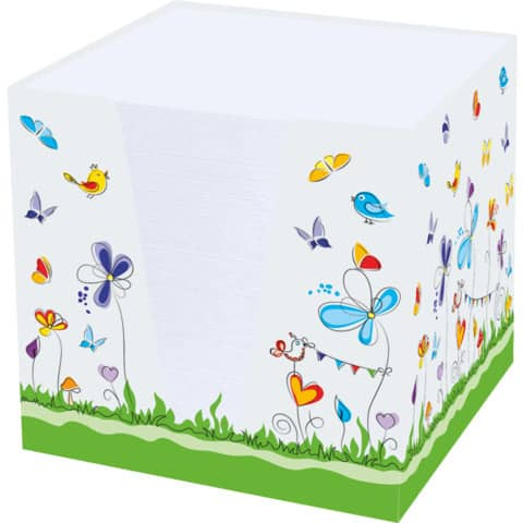 Notizklotz Schmetterlinge RNK 46478 9x9x9cm