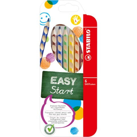 Farbstiftetui EASYcolors links 6ST sort STABILO 331/6