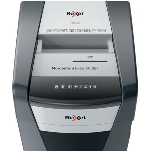 Aktenvernichter Momentum Extra XP512+ REXEL 2021512MEU P5 12Blatt Partikel