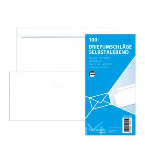 Briefhülle DL SK 70g weiß 30002388 100ST m.Innendruck