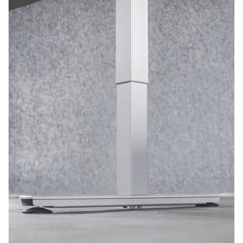 Schreibtisch 180x80cm weiß HAMMERBACHER VXMST19/W/S elektr.höh