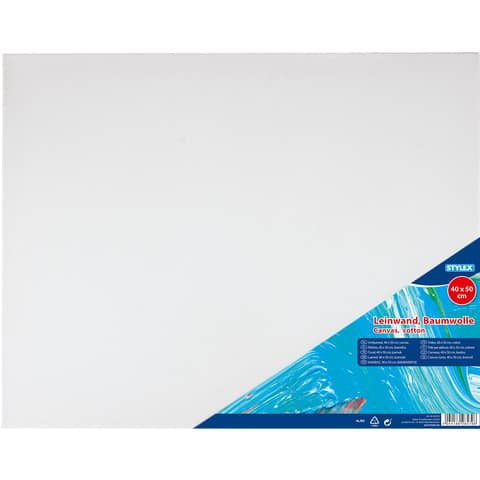 Keilrahmen - bespannt, 40 x 50 cm, weiß