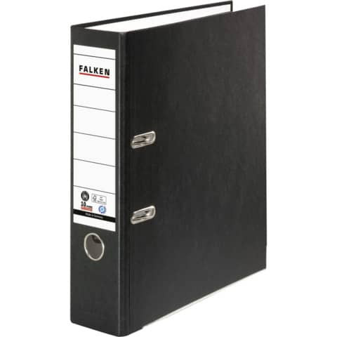 Ordner Papier A4 8cm schwarz FALKEN 11285558 Recycolor