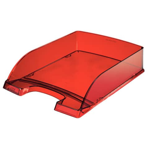 Briefkorb A4 d.rot/transparent LEITZ 5226-00-28