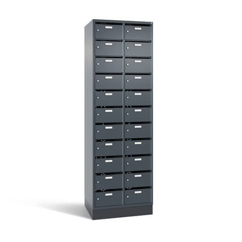 Verteilerschrank 2Abteilje11Fäch. CP 8170-211/RAL7021 -10115