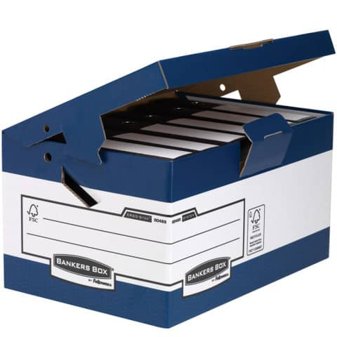 Ablageschachtel blau/ weiß FELLOWES 0048901 ERGO-Stor