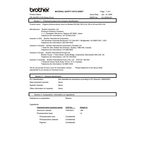 Trommeleinheit DR2100 BROTHER DR2100