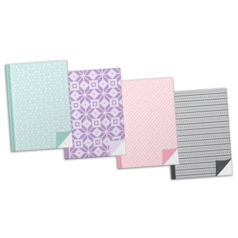 Notizbuch A5 96BL kariert Pastell RNK 46805