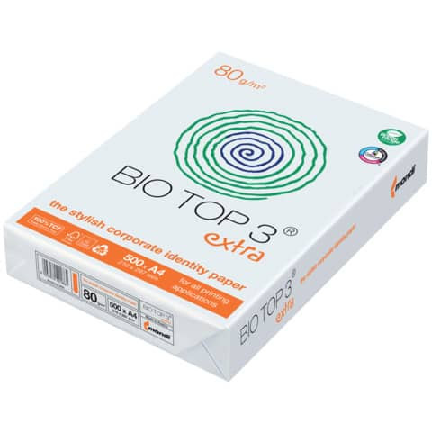 Kopierpapier A4 80g h.frei ws BIO TOP 3 8667A80S 500Bl