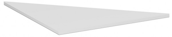 Verkettungsplatte Dreieck 90° inkl. Verkettungsmaterial, 800x800x680-820, Lichtgrau