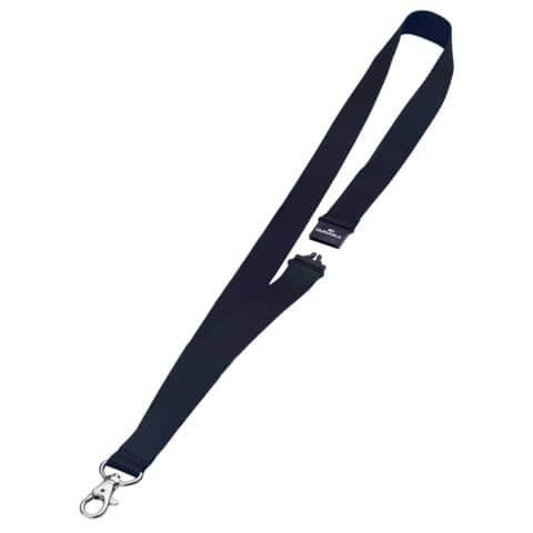 Textilband Karabiner 10ST schwarz DURABLE 8137 01 20mm-44cm