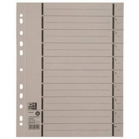 Trennblatt A4 grau ELBA 400004668 100ST
