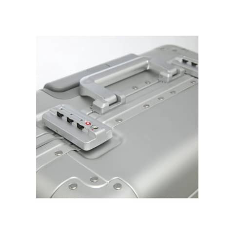 Business Trolley Aluminium silber ALUMAXX 45192 44x42x22,5cm