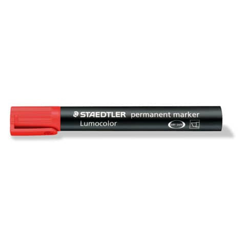 Permanentmarker Lumocolor rot STAEDTLER 350-2 Keilsp. 2-5mm