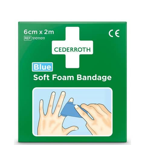 Pflaster Soft Foam 2m blau CEDERROTH 51011011 selbsthaftend