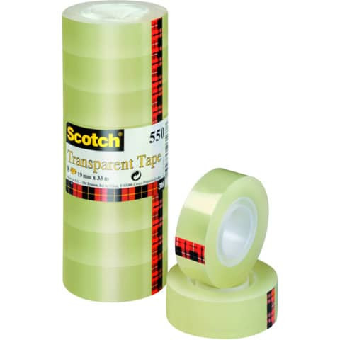 Klebefilm 550 19mmx33m transparent SCOTCH 5501933 8RL