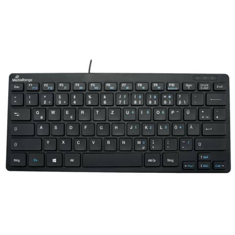 Tastatur kompakt - QWERTZ, schwarz