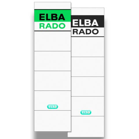 Ordnerrückenschild kurz10STweiß ELBA 100420956 04 217 breit