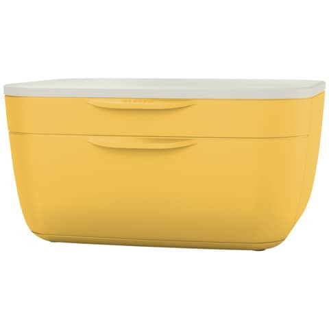Schubladenbox Cosy 2 Laden gelb/hellgrau LEITZ 5357-00-19