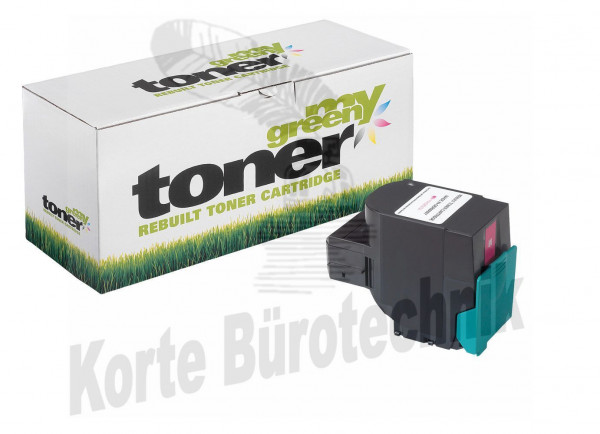 my green toner Toner-Kartusche magenta HC plus (160806) ersetzt C544X1MG