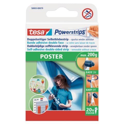 Posterstrips TESA 58003-00079-04 20ST