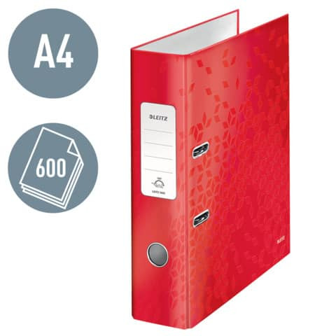 Ordner A4 8cm Wow rot LEITZ 1005-00-26