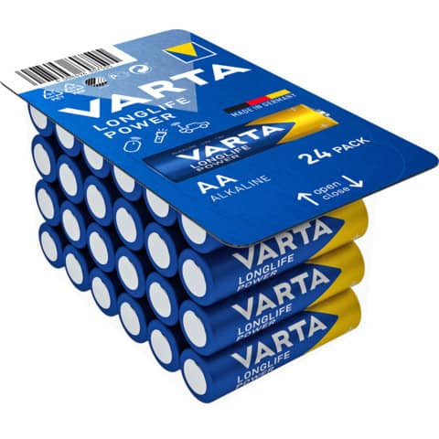 Batterie AA/LR6 24ST Longlife Power VARTA 04906 301 124 Mignon Big Box