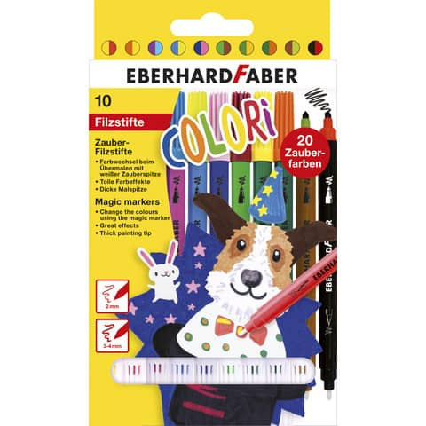 Faserschreiberetui 10St sort. EBERHARD FABER 551010 Zauber
