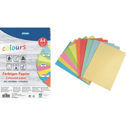 Kopierpapier A4 75/80g sort. TOPPOINT 40825 250BL