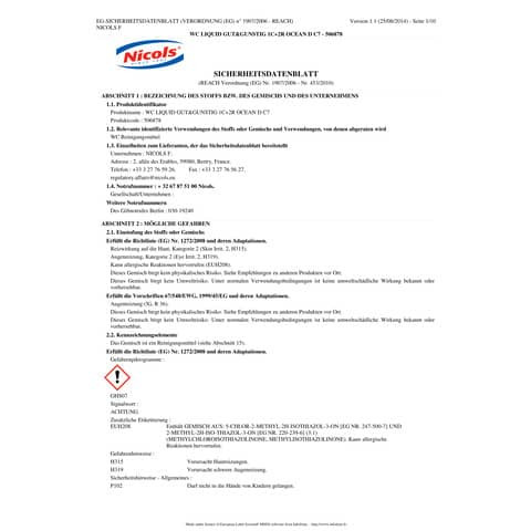 WC Stein - Ocean, 4x 40 g