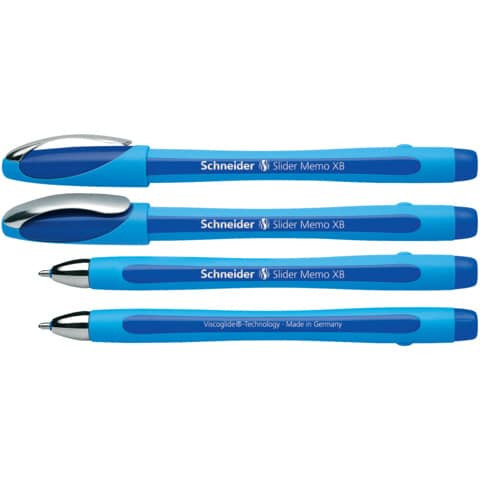 Kugelschreiber Slider Memo XB - 0,7 mm, blau