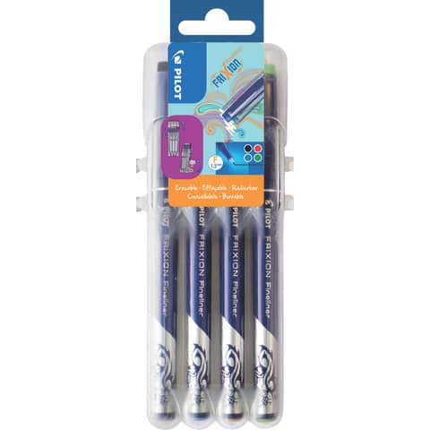 Fineliner 4ST FriXion sortiert PILOT SW-FF-S4 4170S4 Standardfarben