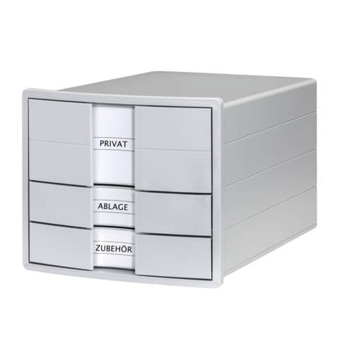 Schubladenbox 3 Laden lichtgrau HAN 1017-11 Impuls geschlossen