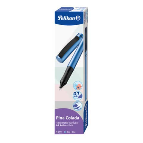 Tintenroller Pina Colada 0,7mm blau-met. PELIKAN 400195792 821186