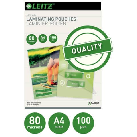 Folientasche A4 80mic 100ST LEITZ 33818