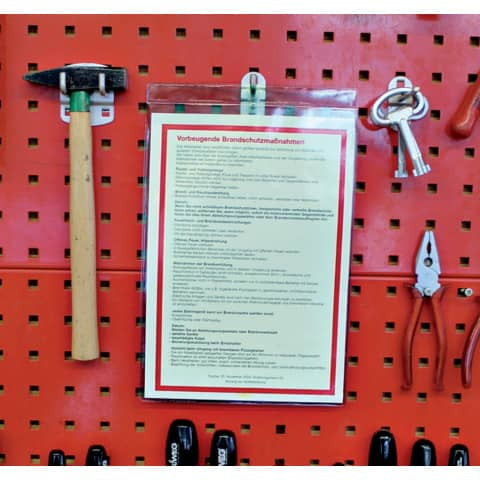 Sichttasche A4 genarbt LEITZ 40940000 PVC-Weichfolie