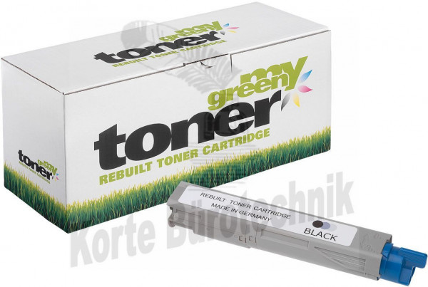 my green toner Toner-Kit schwarz HC (180187) ersetzt 43459332