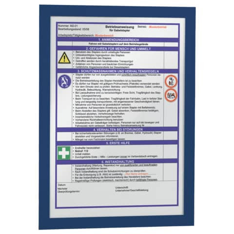 Magnetrahmen DURAFRAME® A4 DURABLE 4872 07 sk dunkelblau 2St