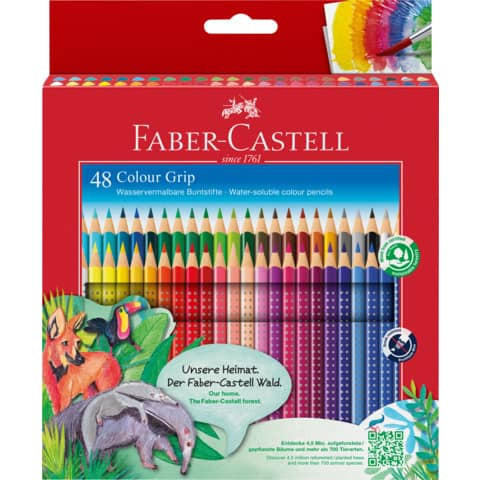 Farbstiftetui Colour Grip 48ST FABER CASTELL 112449 Ka-Et