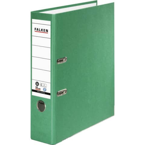 Ordner Papier A4 8cm grün FALKEN 11285723 Recycolor