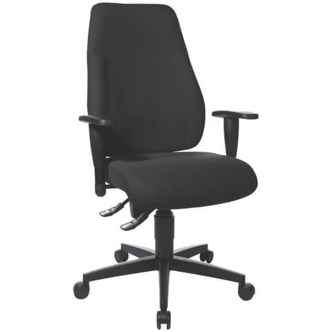 Drehstuhl Lady Sitness schwarz TOPSTAR LT0BK BC0 mit Armlehnen