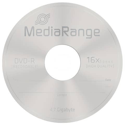 DVD-R Rohling 100ST 4,7GB MEDIARANGE MR442