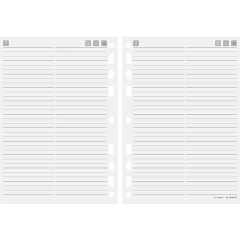Ersatzeinlage Adress Telefon 14,8x21cm RIDO 7065461 für Timing 1