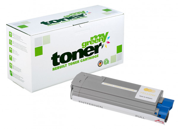 my green toner Toner-Kit gelb (181856) ersetzt 44315317