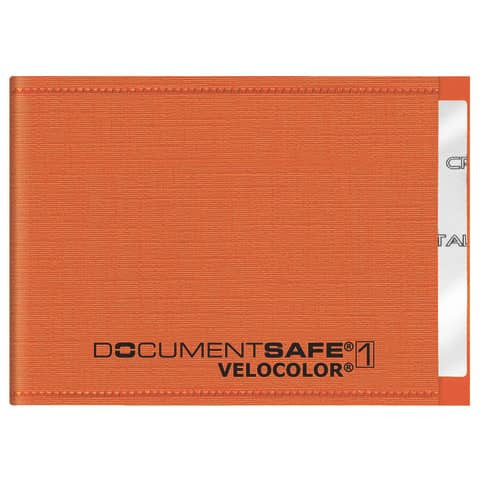 Kreditkartenetui Documentsafe orange VELOCOLOR 3271 330 PP 90x63mm
